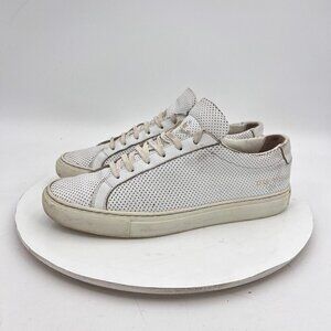 Woman By Common Projects Achilles Women Size EU 37 US 7 Perforated White Shoes